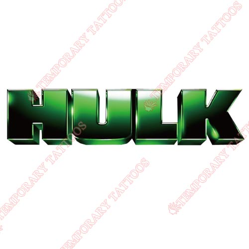 Hulk Customize Temporary Tattoos Stickers NO.149